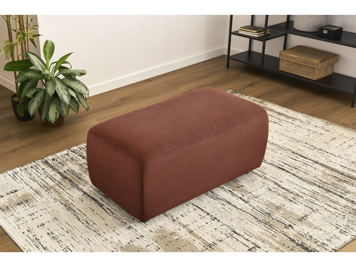 Bobochic Enjoy Pouf Cordsamt Orange