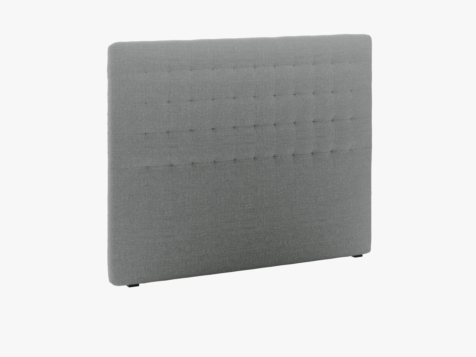 Micadoni Nova Samtiger Kopfteil 120 cm (H 120 cm) Strukturierter Stoff Liberty Grau 160x120