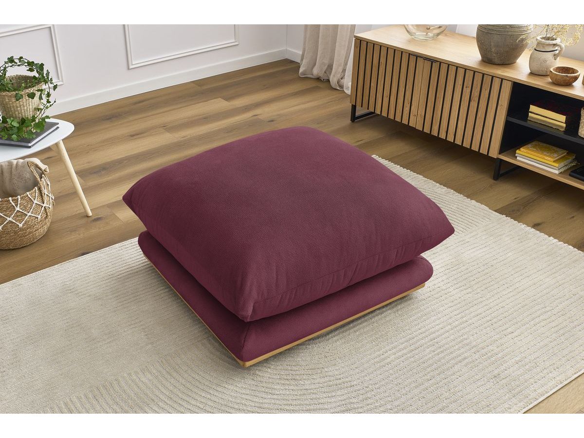 Bobochic Ernest Pouf Stoff Rot