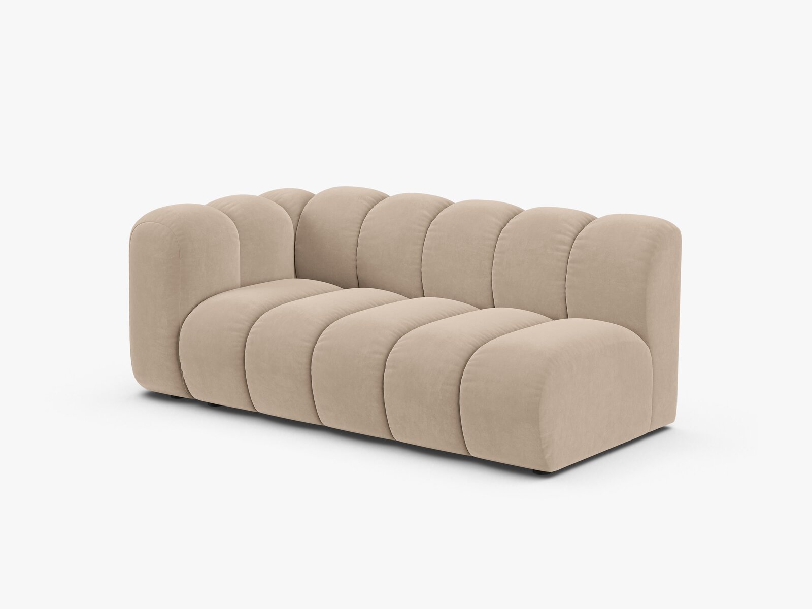 Micadoni Modul Lupine 3-Sitzer Samt Venus Beige Links