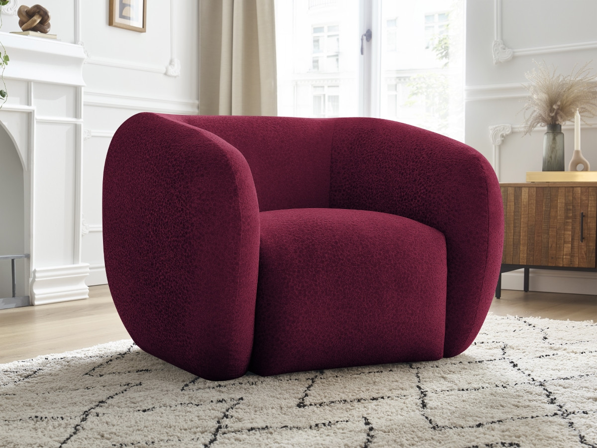 Bobochic Celine Sessel Strukturstoff Rot