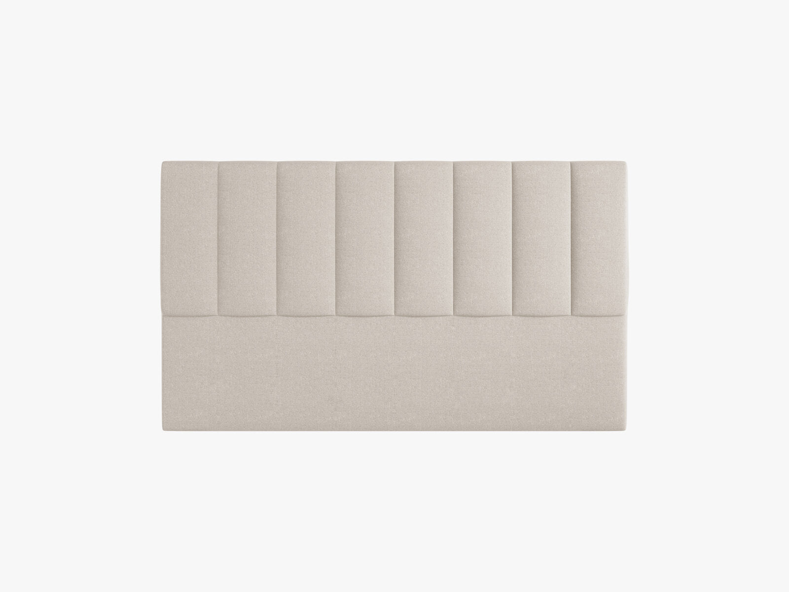 Micadoni Marl Samtiger Kopfteil 140 cm (H 95 cm) Chenille Eden Dunkelbeige 160x95