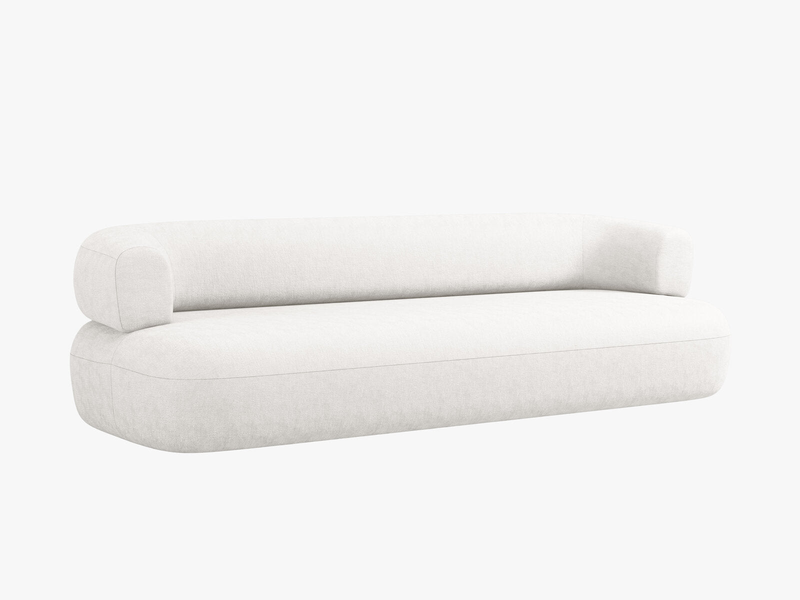 Micadoni Sofa Jenny 3-Sitzer Chenille Perfect Harmony Helles Beige