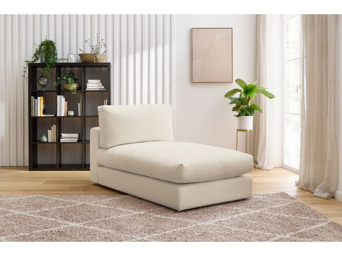 Bobochic Paris Méridienne-Modul Bouclé-Stoff Beige