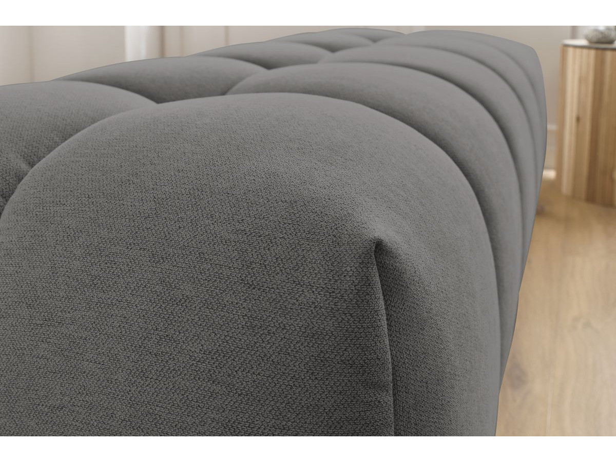 Bobochic Mont-blanc Pouf Melange-Stoff Dunkelgrau