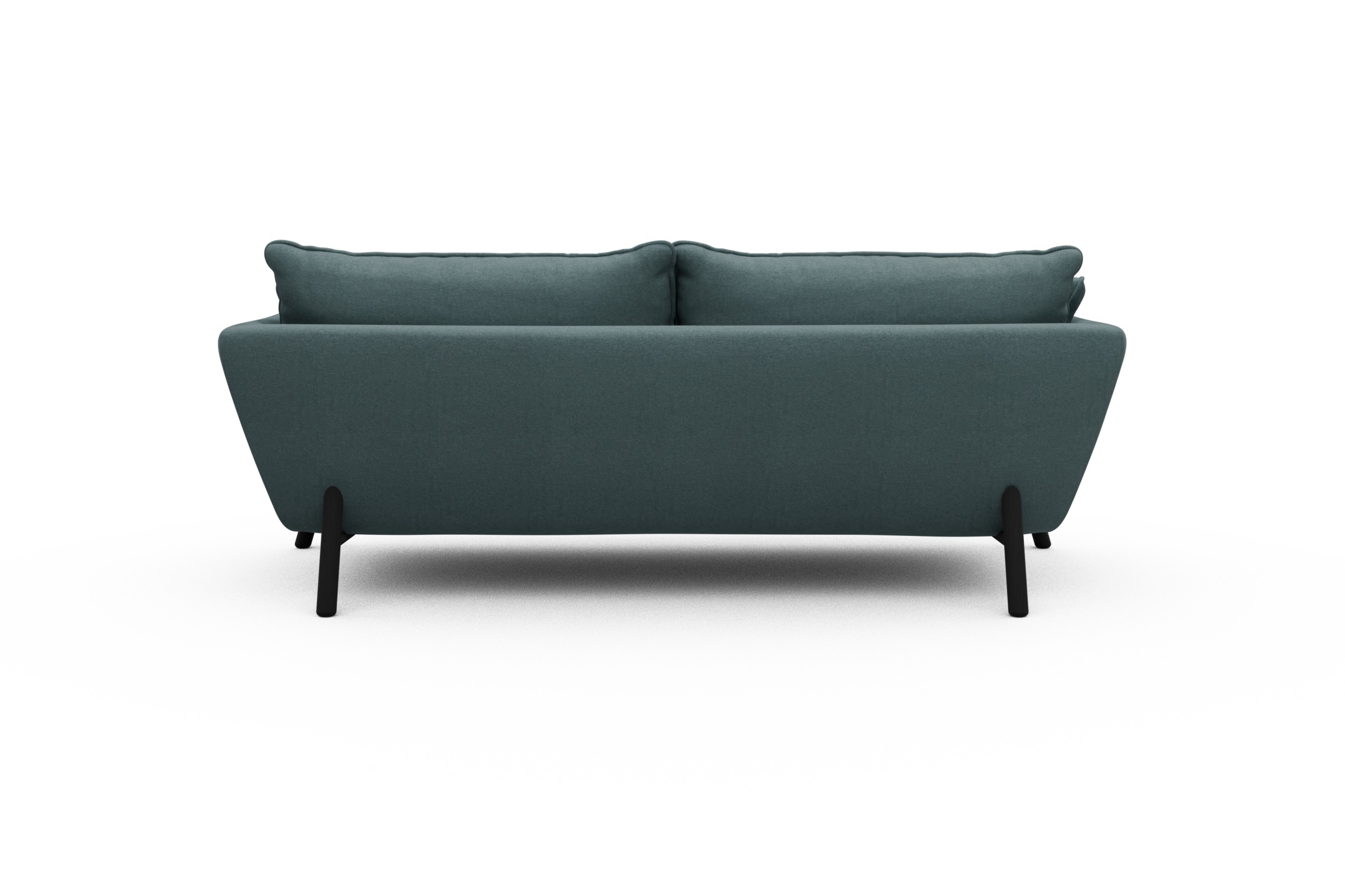 Sofa Emil PREMIUM 3-Sitzer Beinfarbe Eiche Schwarz Satya-Niagara