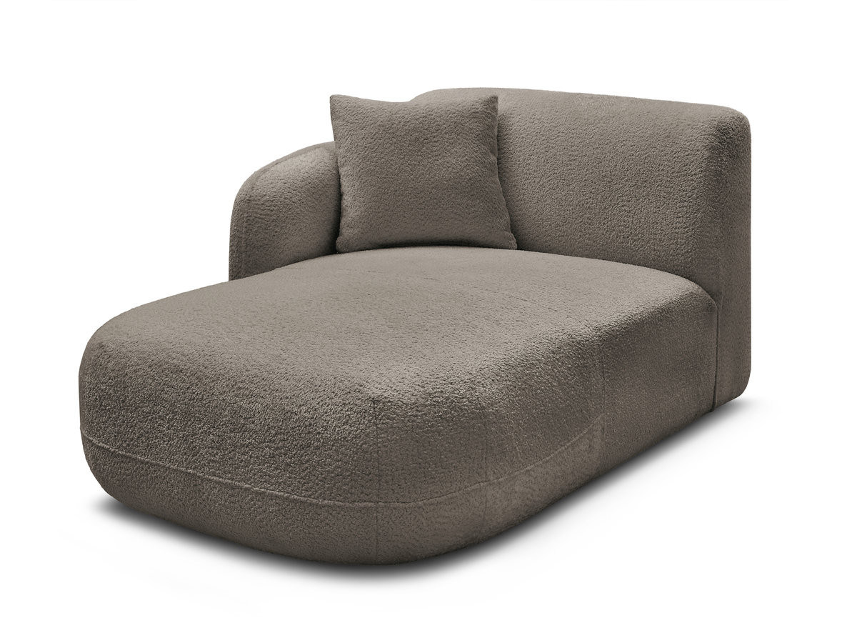 Bobochic Anda Méridienne-Modul Chenille Taupe Ecke links
