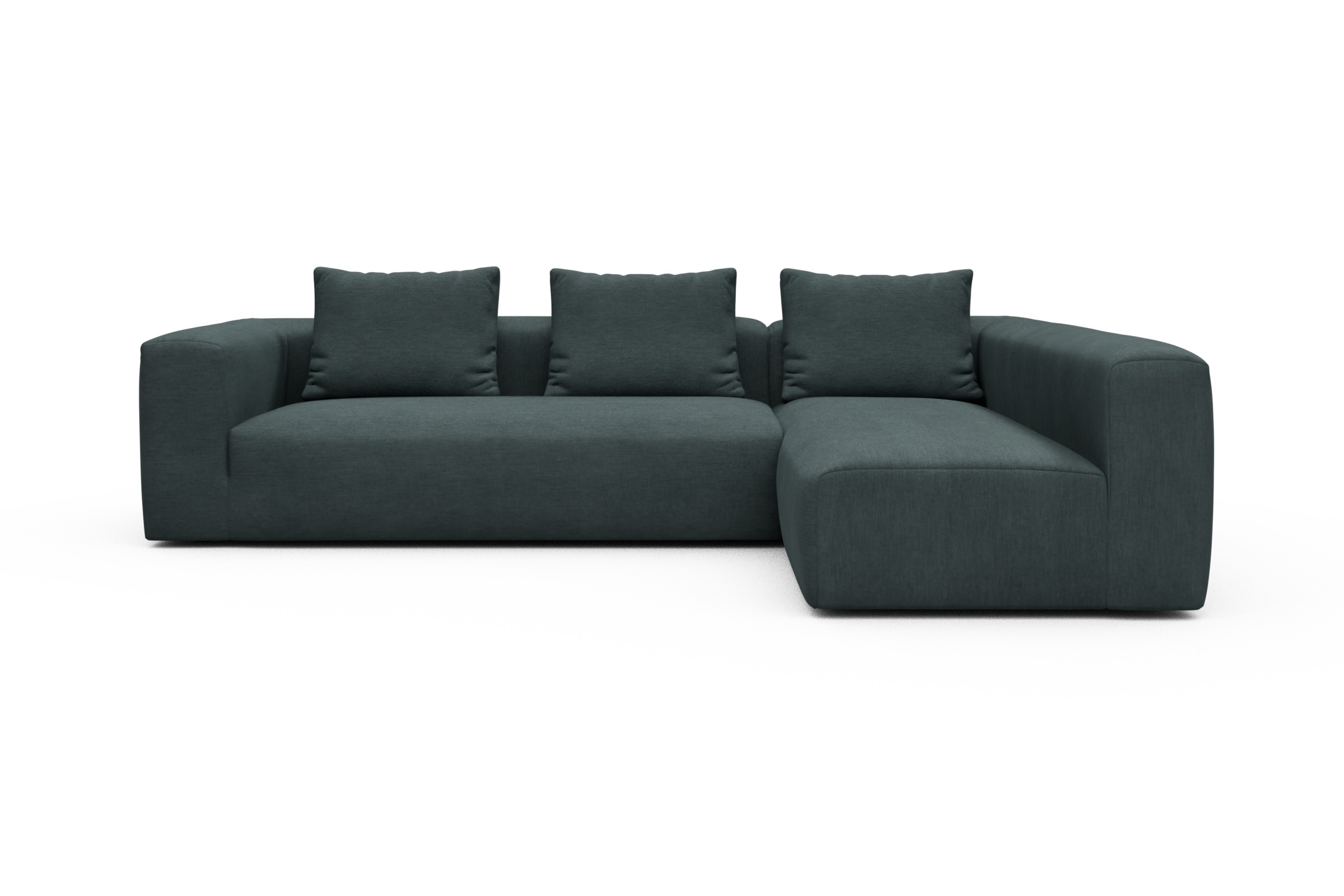 Skandi Home Ecksofa Fred 2x 2,5-Sitzer rechts offen Vivus-Blue moebelfaktor
