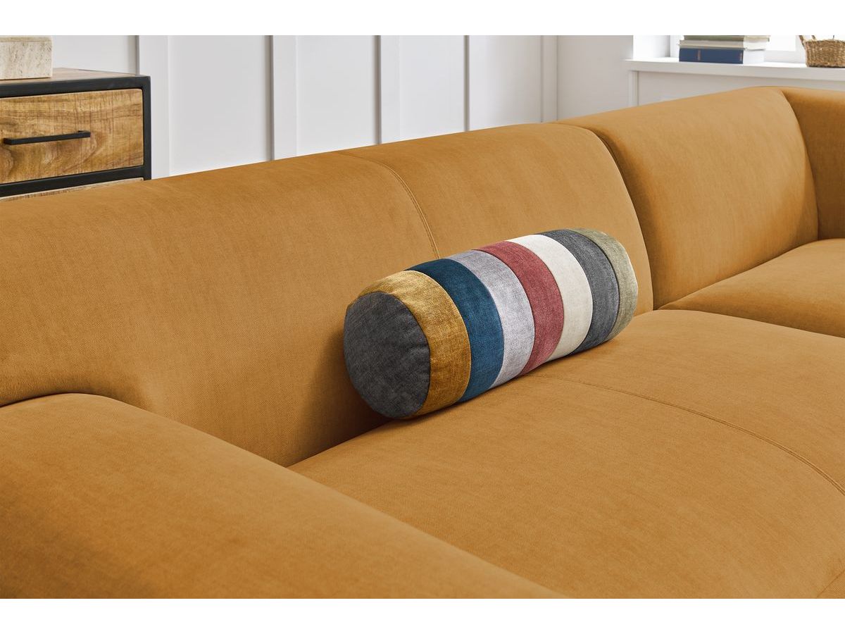 Bobochic Lavena Ecksofa 312 × 220 cm Samt Gelb Ecke links