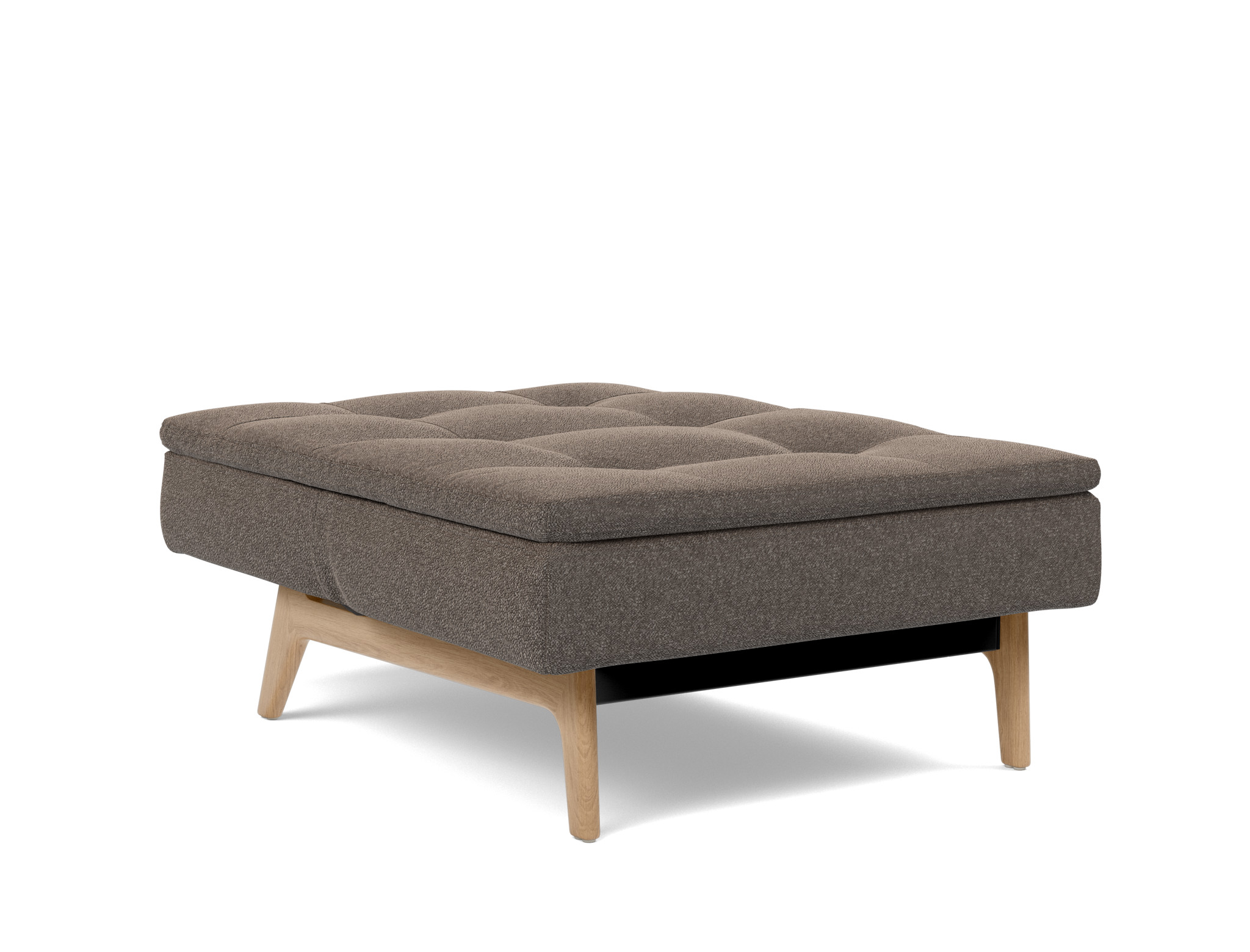 Sessel Dublexo Boucle Skandi 530-Taupe Beine Eiche