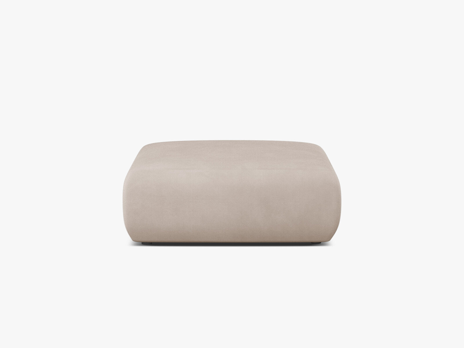 Micadoni Hocker Molino Large Strukturierter Stoff Rebel Beige
