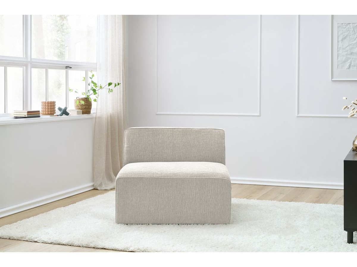 Bobochic Megeve Sofamodul 1-Sitzer Strukturstoff Beige