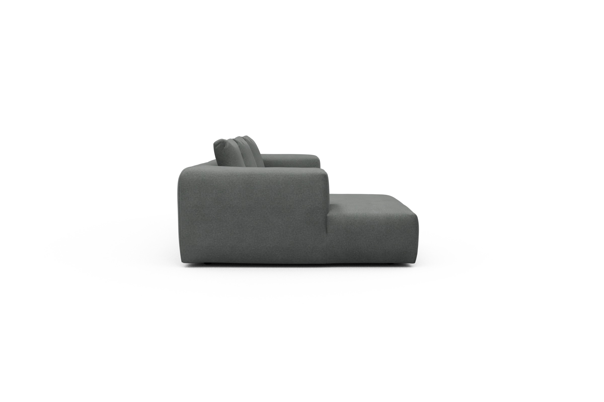 Ecksofa Fred Chaiselongue links mit 2,5-Sitzer Satya-Steel