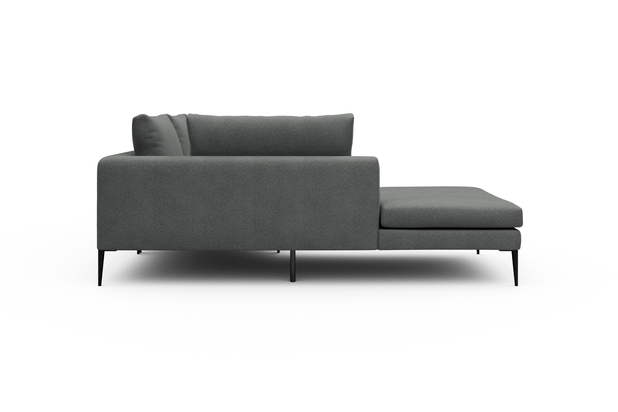 Ecksofa Paul Relax-Ecke links mit 2-Sitzer Satya-Steel