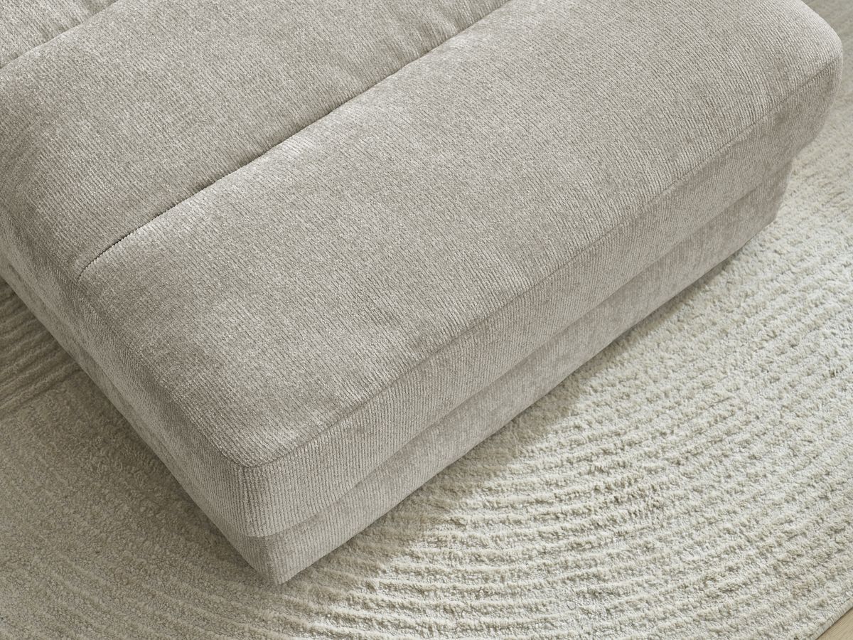 Bobochic Sierra Pouf Strukturstoff Taupe
