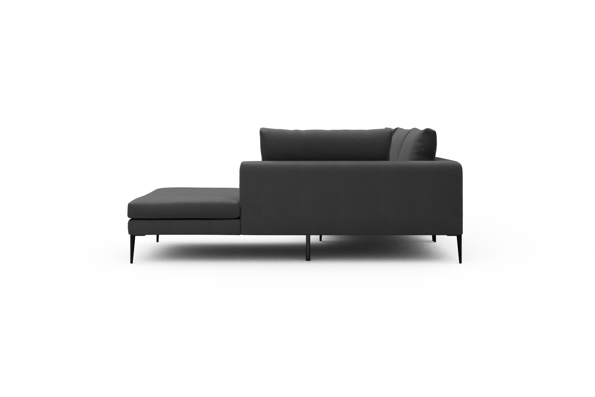 Ecksofa Paul Relax-Ecke links mit 3-Sitzer Satya-Zinc