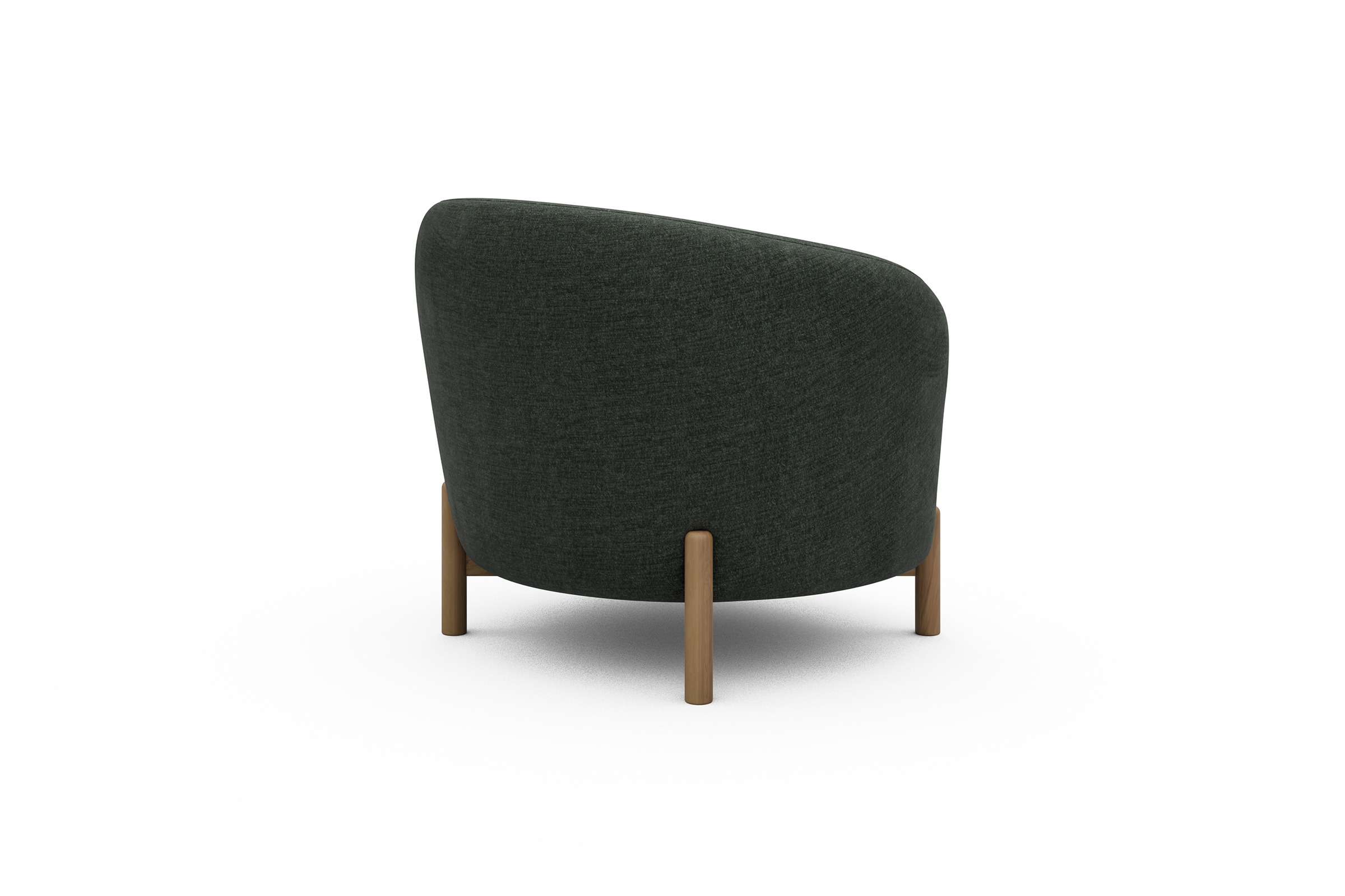 Sessel Ronda Holzbeine Eiche Natur Aivi-Pine-Green