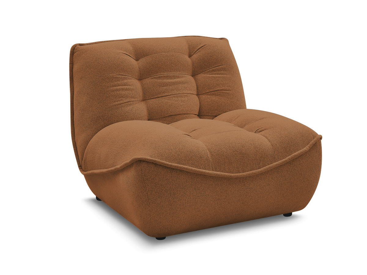 Bobochic Serena Sofamodul 1-Sitzer Melange-Stoff Orange