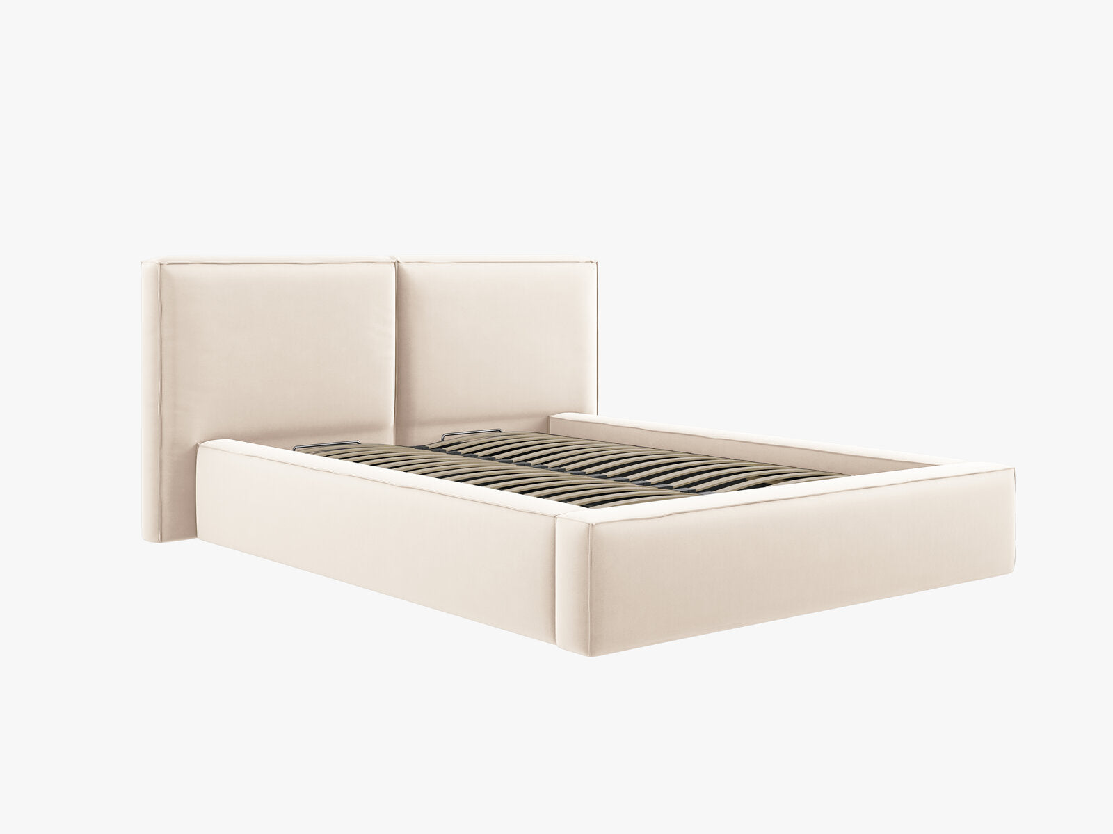 Micadoni Bett Jodie Samt Bluvel Helles Beige