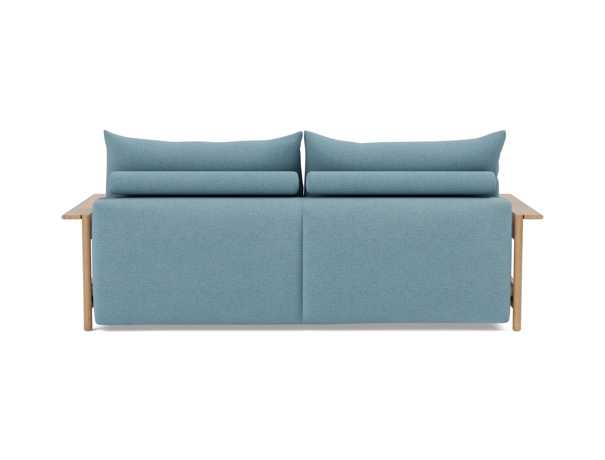 Schlafsofa Malloy Wood Flachgewebe Mixed Dance 525-Light-Blue