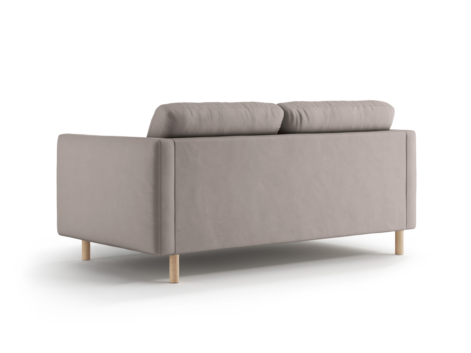 Micadoni Sofa Eden 2-Sitzer Samt Warmes Grau