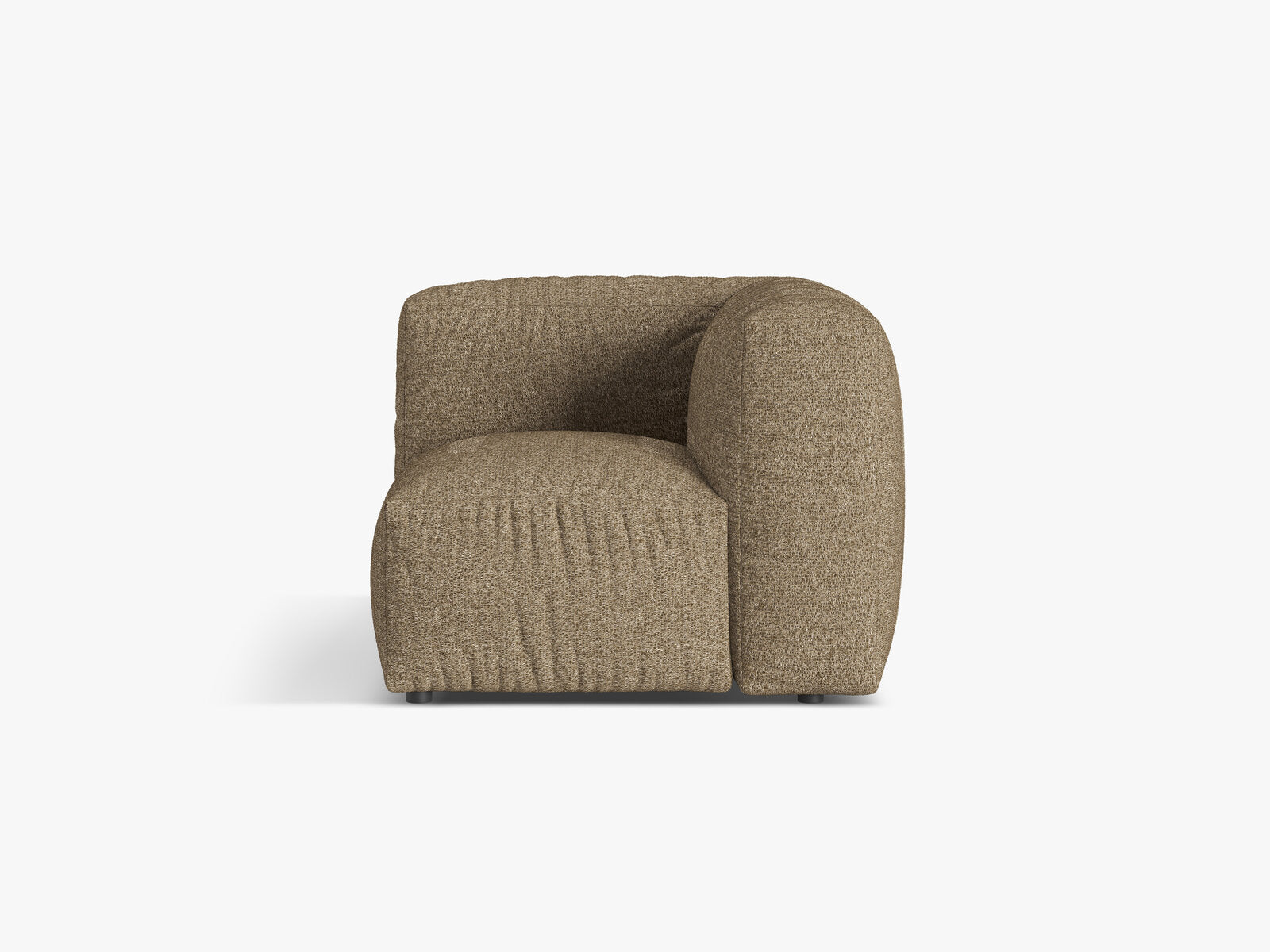 Micadoni Eckmodul Martina 1-Sitzer Klein Boucle Monet Cappuccino