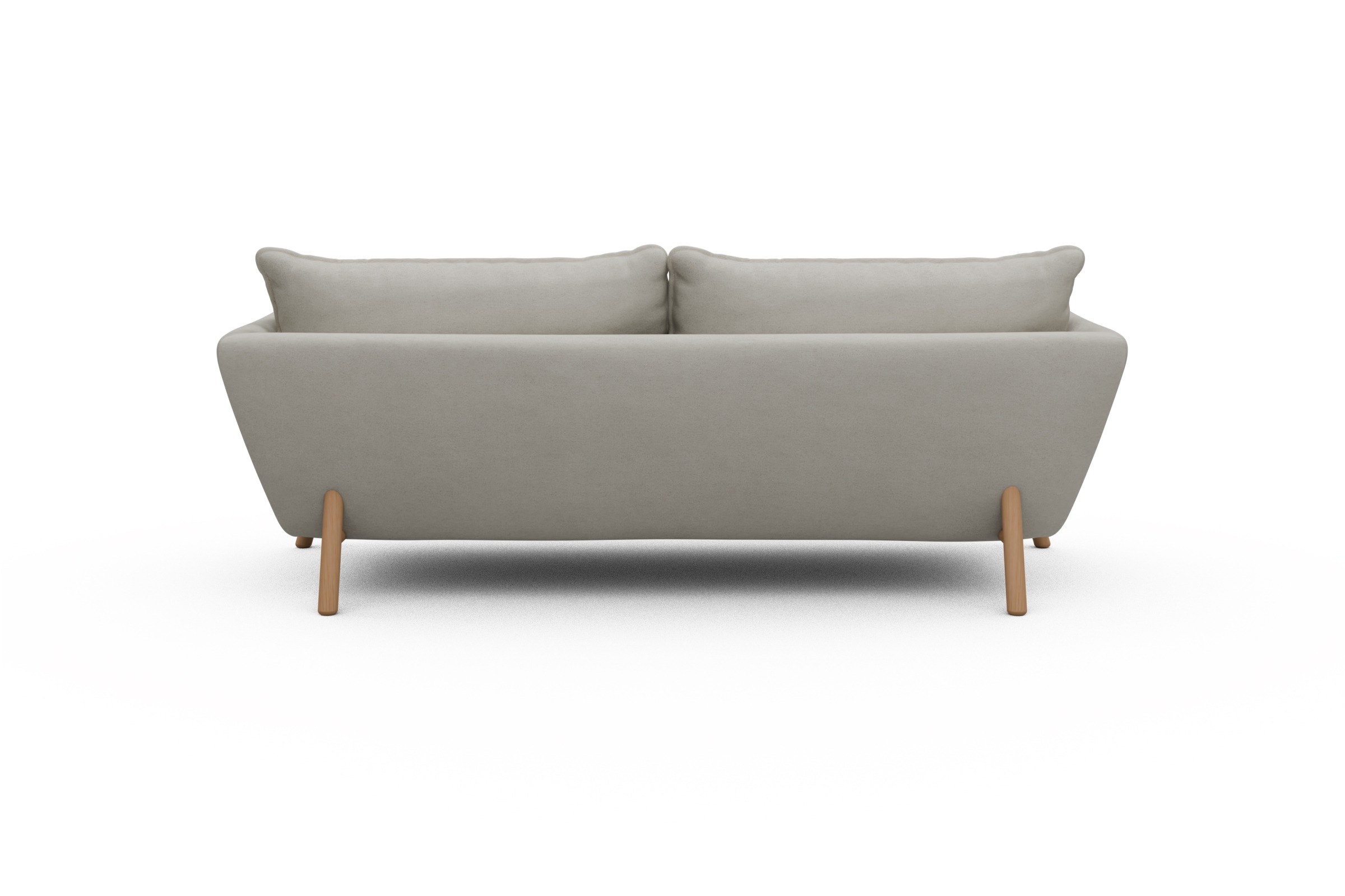 Sofa Emil PREMIUM 3-Sitzer Beinfarbe Eiche Natur Denari-Clean-Beige