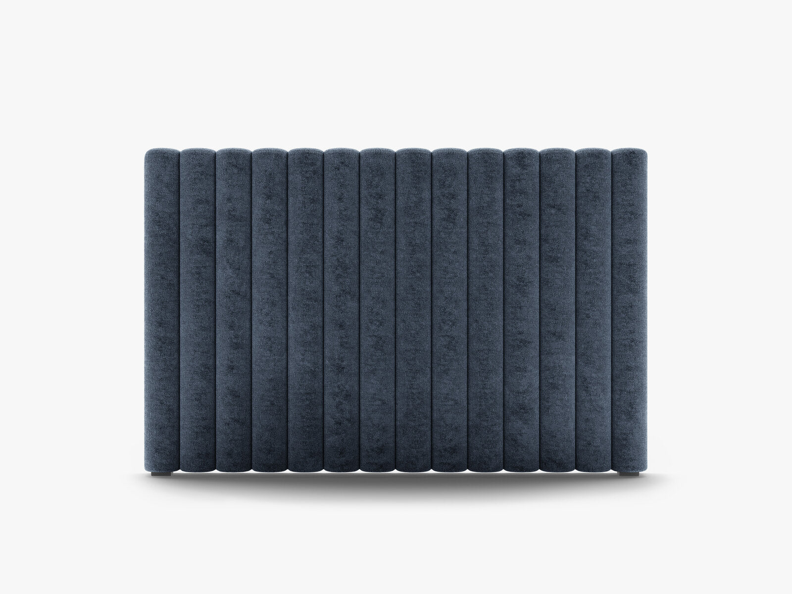 Micadoni Mistero Samtiger Kopfteil 80 cm Chenille Perfect Harmony Dunkelblau 140x95
