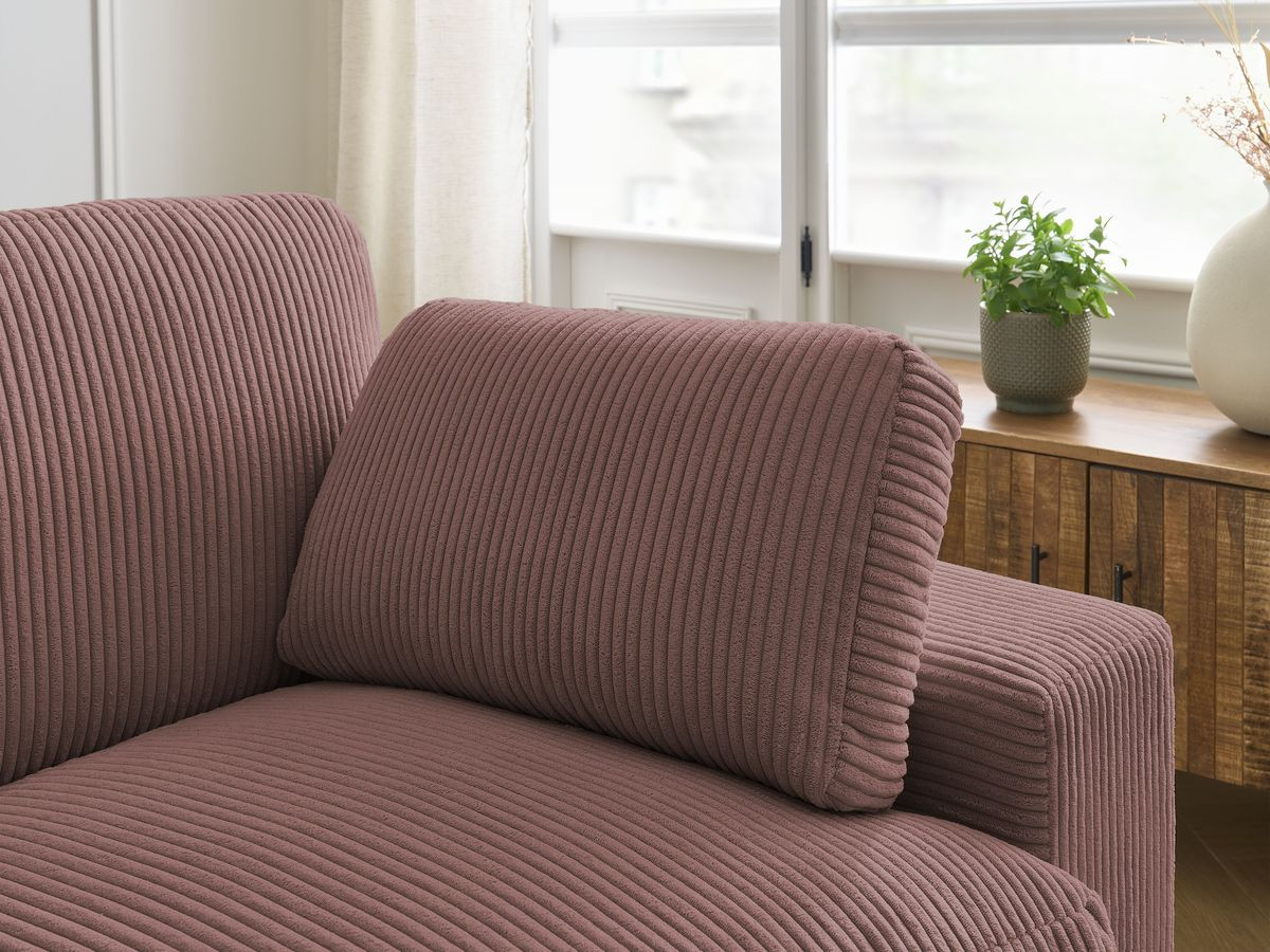 Bobochic Belair Sofa 4-Sitzer Cordsamt Rosa
