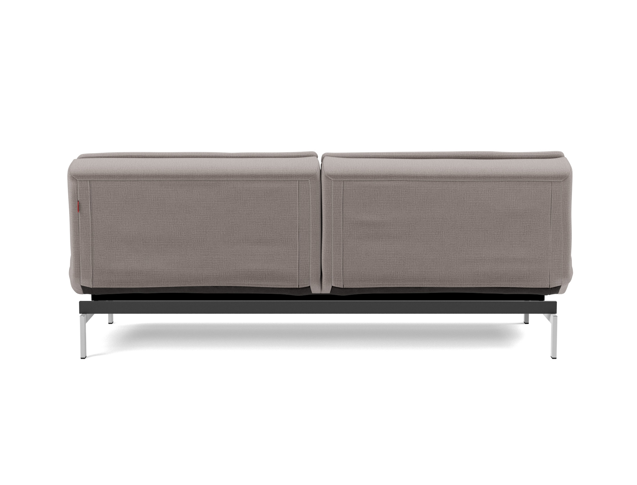 Schlafsofa Dublexo Chenille Esina 418-Truffle Beine Chrom