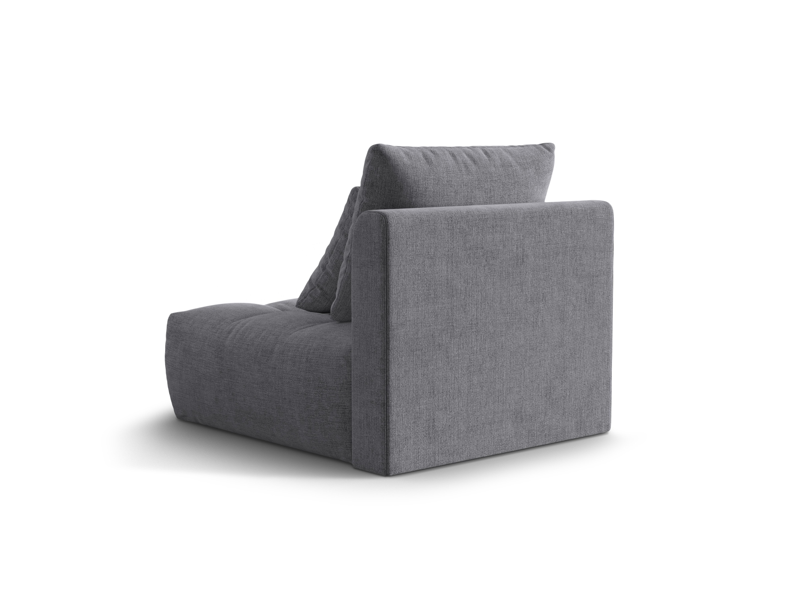 Micadoni Armloses Modul Bloom Strukturierter Stoff City Grau