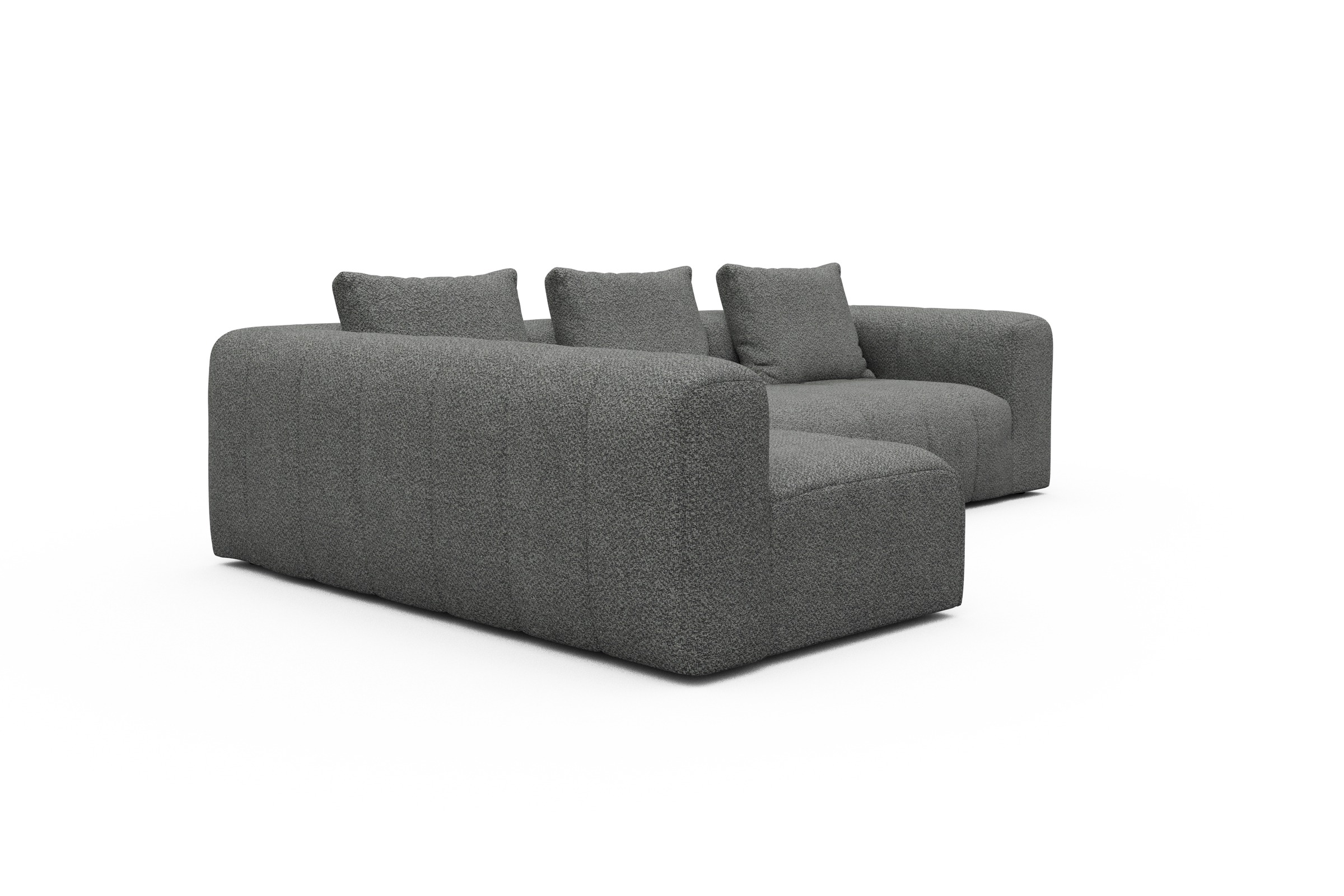 Ecksofa Hugo 2x 2,5-Sitzer Armlehne rechts Vanora-Warm-Grey