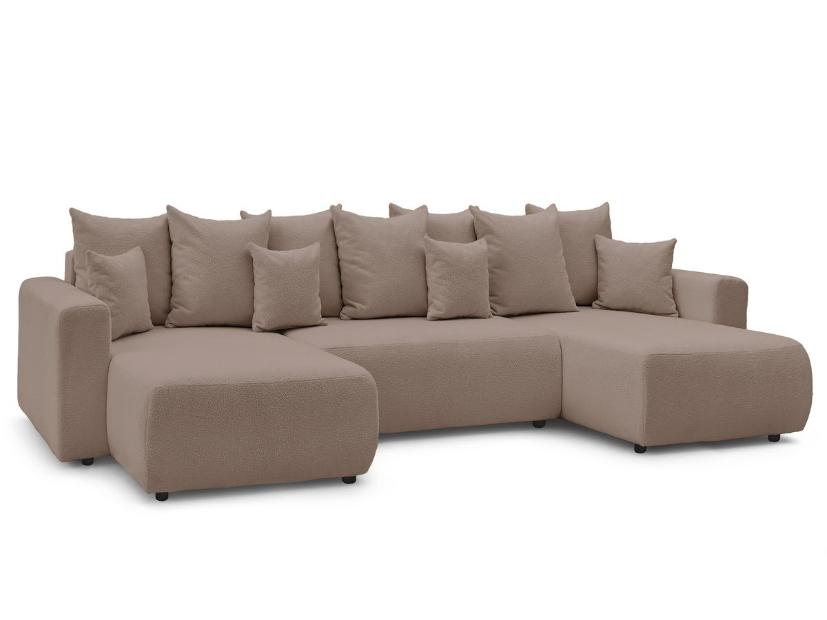 Bobochic Envy Wohnlandschaft Bouclé-Stoff Braun