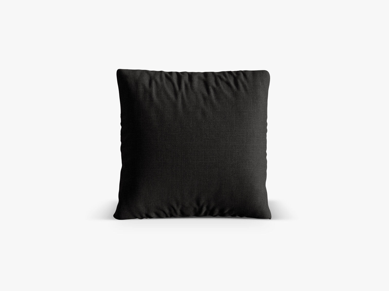 Micadoni Kissen Nuria Strukturierter Stoff Schwarz 50x50x19