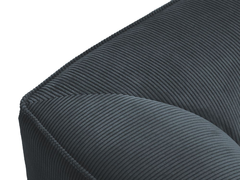 Cosmopolitan Design Ecksofa Siena 4-Sitzer Kord Scala Blau Links