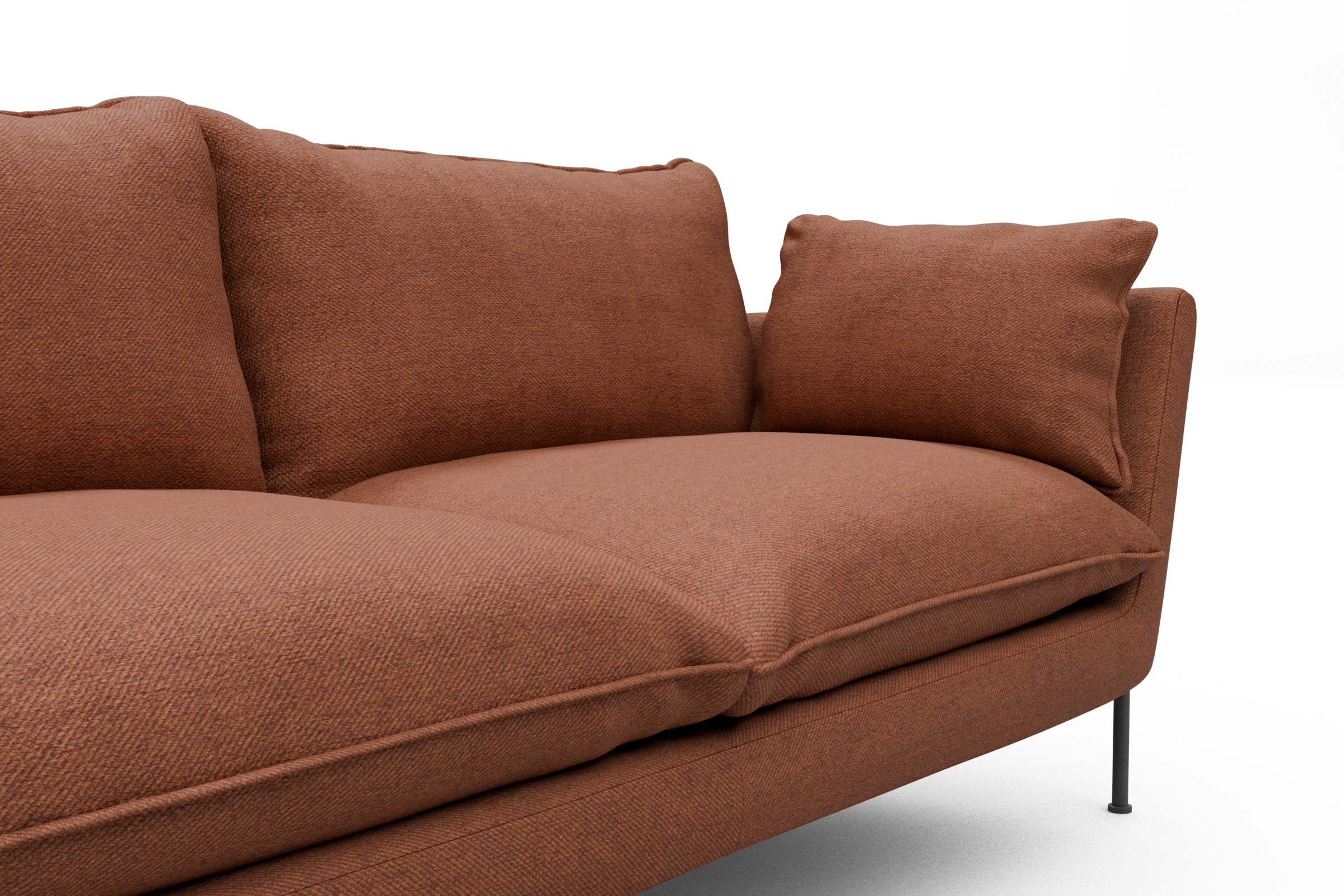 Sofa Anton PREMIUM 3-Sitzer Weda-Rust