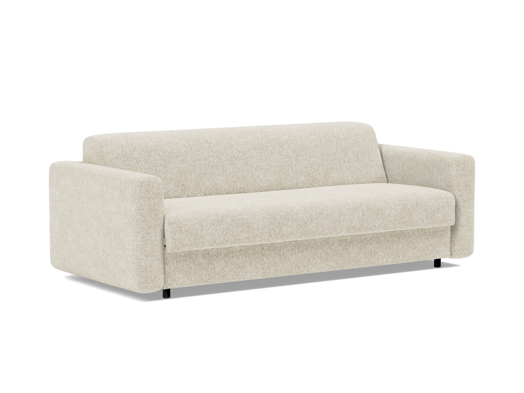 Schlafsofa Killian mit Memory-Matratze 160 Strukturierter Stoff Taura 357-Off-White