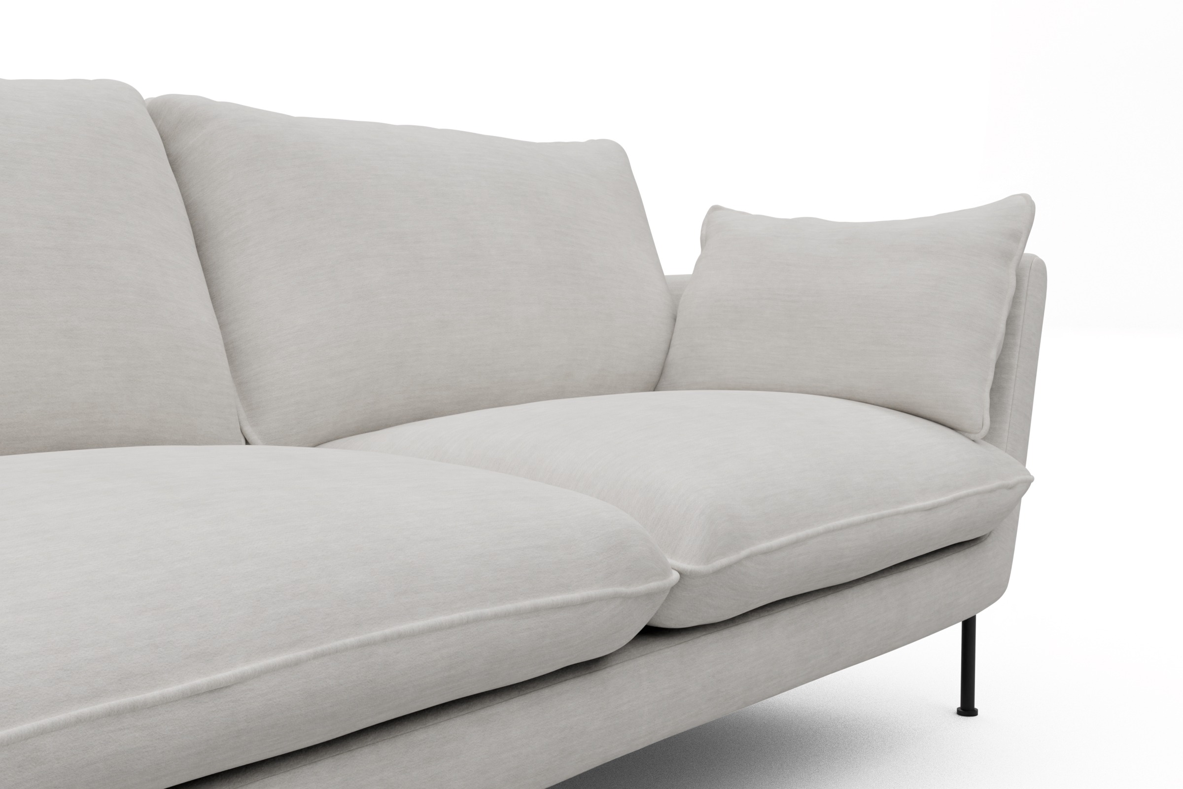 Sofa Anton 3-Sitzer Vivus-Dusty-Off-White