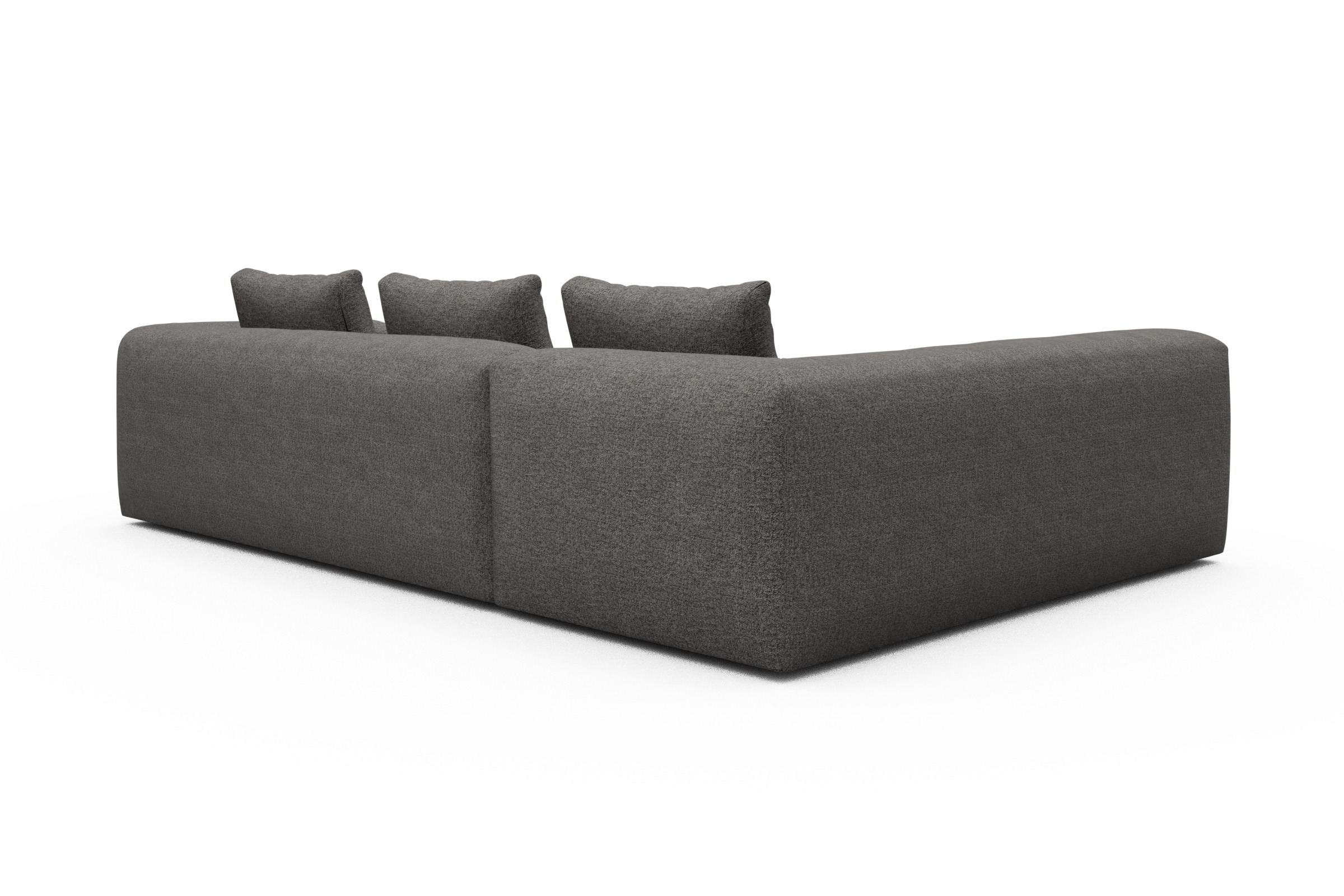 Ecksofa Fred 2x 2,5-Sitzer links offen Carreno-Salt-and-Pepper