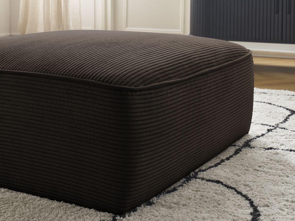 Bobochic Leopold Pouf Cordsamt Braun
