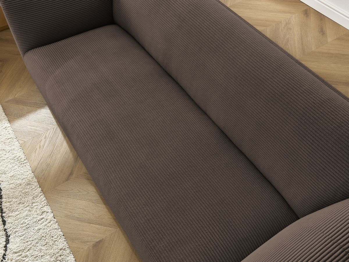 Bobochic Giorgia Sofa 3-Sitzer Cordsamt Braun