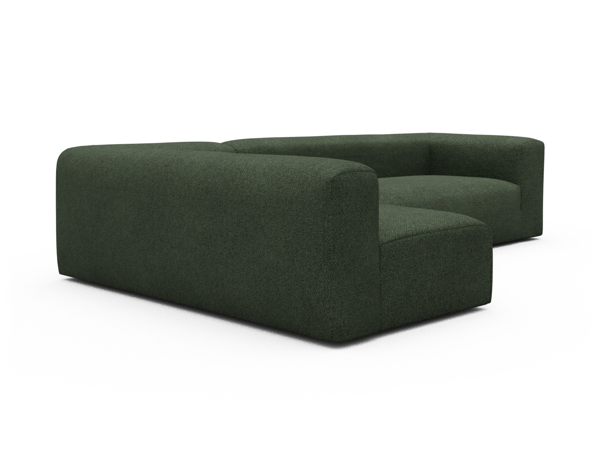Skandi Home Ecksofa Fred 2x 2,5-Sitzer links offen Vanora-Deep-Green moebelfaktor