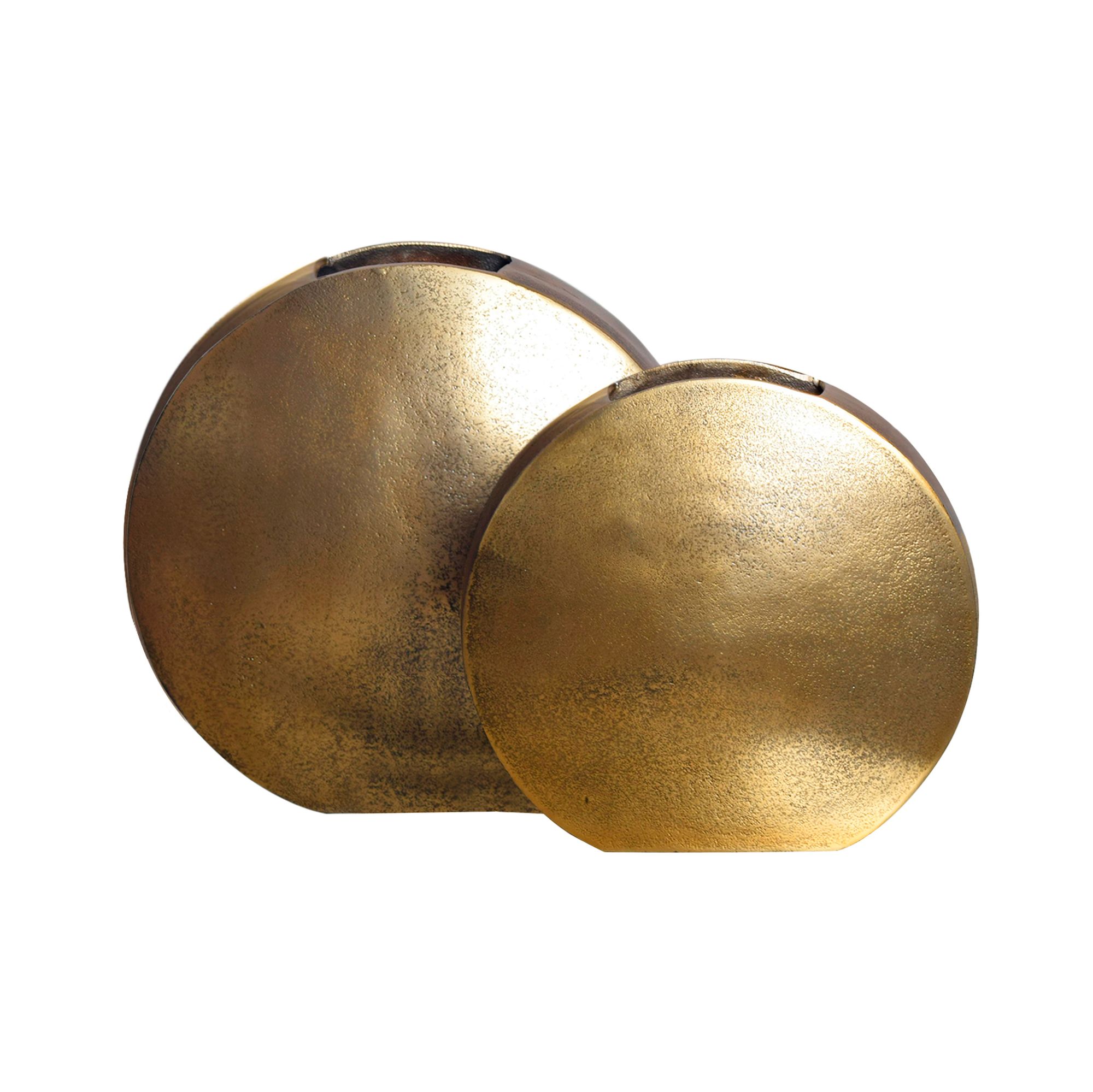 Tischvase Saltnes Aluminium Gold Ø 35 × H 34 cm
