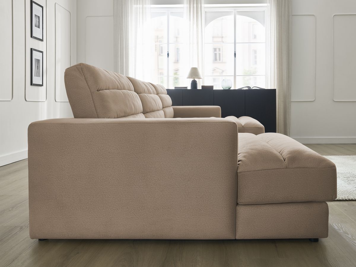 Bobochic Sierra Wohnlandschaft Samt Taupe