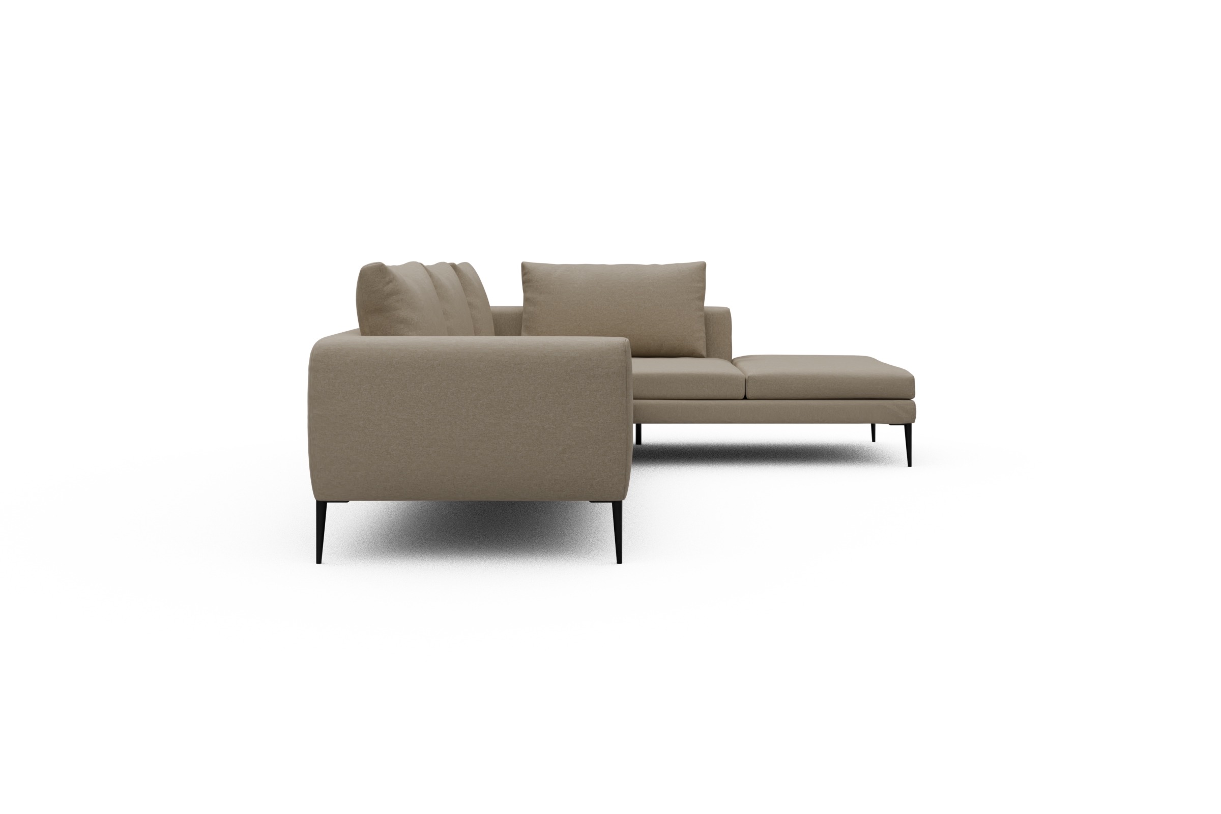 Ecksofa Paul Relax-Ecke links mit 3-Sitzer Satya-Natural