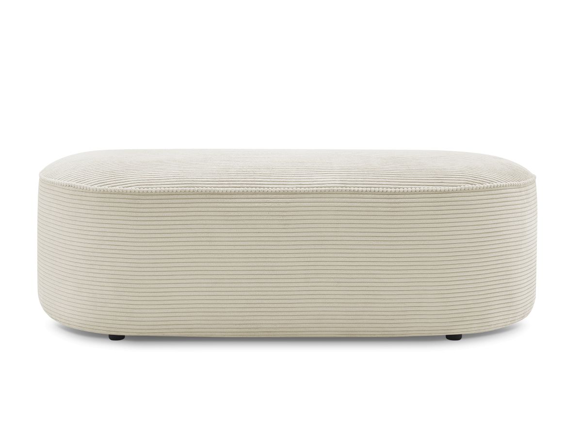 Bobochic Rousseau Pouf Cordsamt Beige