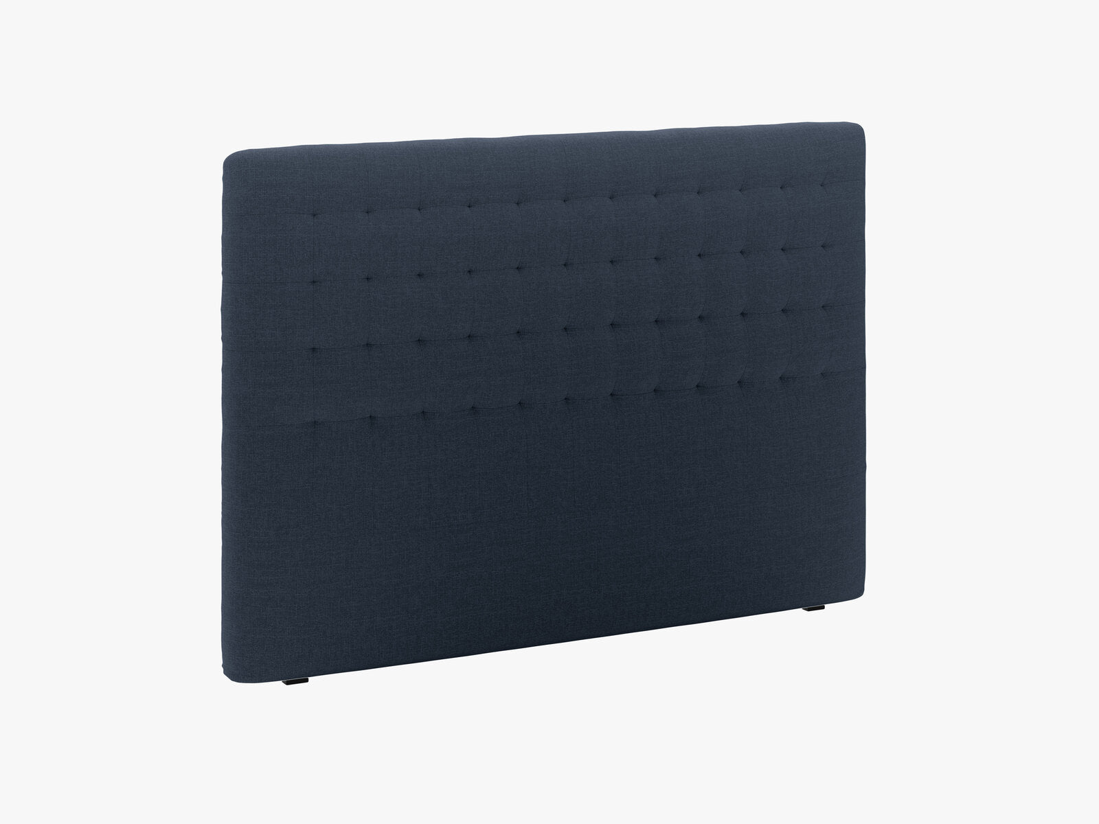Micadoni Nova Samtiger Kopfteil 120 cm (H 120 cm) Strukturierter Stoff Liberty Marineblau 180x120