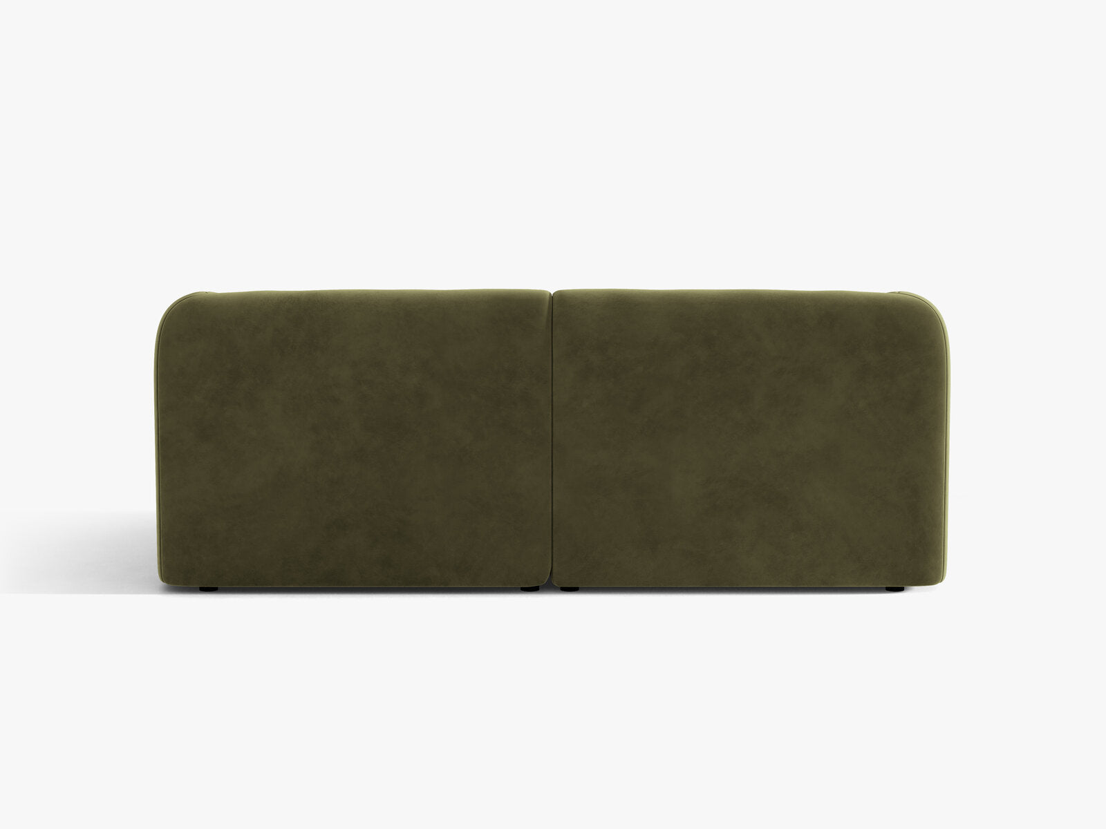 Micadoni Sofa Miley 2-Sitzer Samt Bluvel Grün