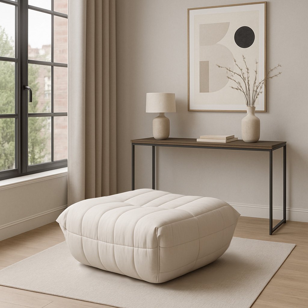 Livin Hill Fußhocker Nua Hellbeige
