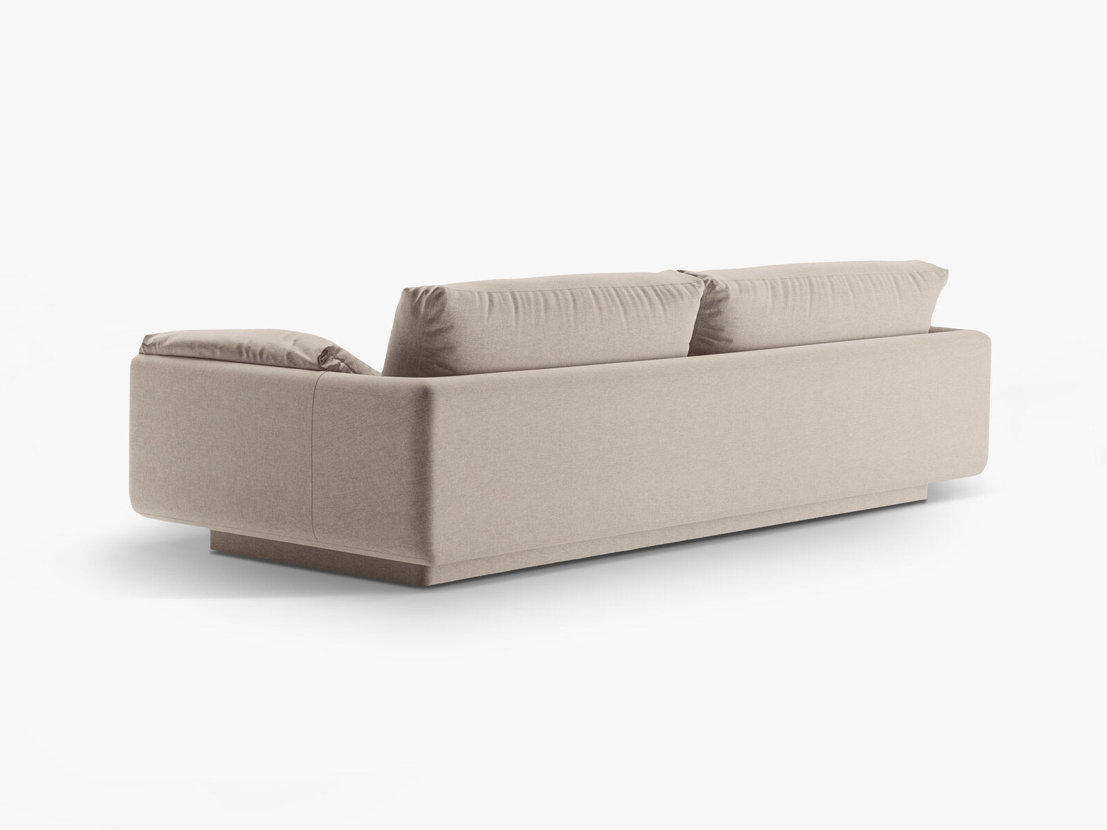Micadoni Sofa Torino 3-Sitzer Strukturierter Stoff Helles Beige